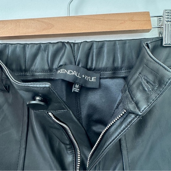 Kendall & Kylie Black Straight-Leg Faux Leather Pants - Picture 7 of 9
